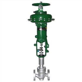 Пневматический высокотемпературный управляемый регулирующий клапан сепаратором